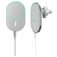 Mobigear Round MagSafe Support voiture Grille de ventilation Magnétique - Universel - Blanc