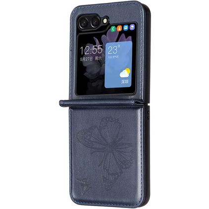 Mobigear Butterfly Samsung Galaxy Z Flip 7 FE Coque arrière - Bleu