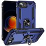 Mobigear Armor Ring Coque iPhone 17e Coque arrière Rigide Anti-Chocs avec Anneau-Support - Bleu