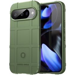 Mobigear Rugged Shield Coque Google Pixel 10 Coque arrière en TPU Souple Anti-Chocs - Vert