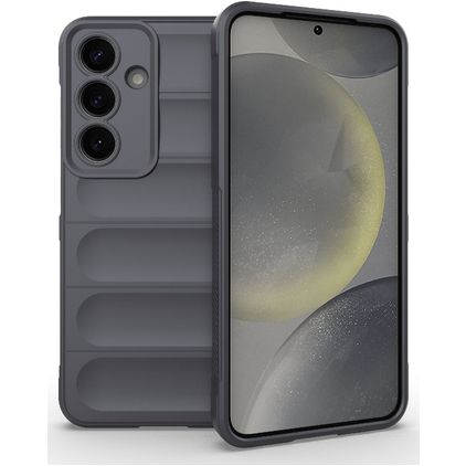 Mobigear Bumpy Coque Samsung Galaxy S25 Coque arrière en TPU Souple - Gris