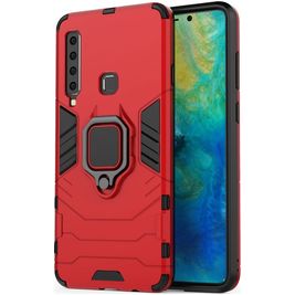 Mobigear Armor Ring Coque Samsung Galaxy A9 (2018) Coque arrière Rigide Anti-Chocs avec Anneau-Support - Rouge Mobigear Armor Ring Coque Samsung Galaxy A9 (2018) Coque arrière Rigide Anti-Chocs avec Anneau-Support - Rouge