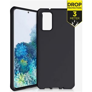 ITSkins SpectrumSolid Coque Samsung Galaxy S20 Plus Coque arrière en TPU Souple Anti-Chocs - Plain Black