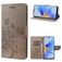 Mobigear Flowers Housse OPPO A17 Etui Porte-Monnaie - Gris