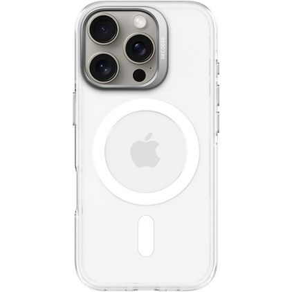Decoded Recycled iPhone 16 Pro MagSafe Plastique rigide Coque arrière - Frosted White