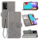 Mobigear Clover Housse Samsung Galaxy A52 Etui Porte-Monnaie - Gris