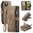 Caseme C30 Housse iPhone 14 Plus Etui Porte-Monnaie - Marron