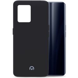 Mobilize Rubber Gelly Coque Realme 9 5G Coque arrière en TPU Souple - Matt Black