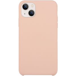 Mobigear Rubber Touch Coque iPhone 15 Plus Coque arrière en Silicone - Rose pastel
