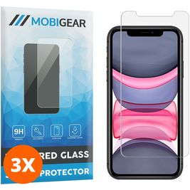 Mobigear iPhone 11 Pro Verre trempé Protection d'écran - Compatible Coque (Lot de 3)