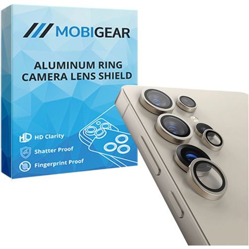 Mobigear Single Samsung Galaxy S25 Ultra Verre trempé Protection Objectif Caméra - Compatible Coque - Gris
