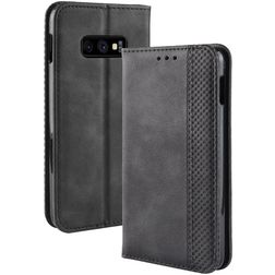 Mobigear Sensation Housse Samsung Galaxy S10e Etui Porte-Monnaie - Noir