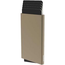 Valenta Cardprotector - Porte Cartes en en Aluminium - 5 Cartes - Compatible MagSafe - Titanium Gold
