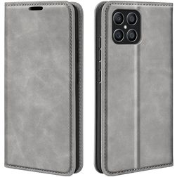 Mobigear Retro Slim Housse HONOR X8 Etui Porte-Monnaie - Gris