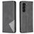 Mobigear Rhombus Slim Housse Samsung Galaxy S25 Plus Etui - Noir