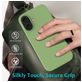 Mobigear Rubber Touch Coque iPhone 16 Coque arrière en Silicone - Vert