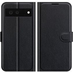 Mobigear Classic Housse Google Pixel 6 Etui Porte-Monnaie - Noir
