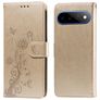 Mobigear Flowers Housse Google Pixel 11 Pro XL Etui Porte-Monnaie - Or