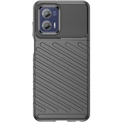 Mobigear Groove Coque Motorola Moto G73 5G Coque arrière en TPU Souple - Noir