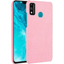 Mobigear Croco Coque HONOR 9X Lite Coque arrière Rigide - Rose