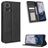 Mobigear Sensation Housse Motorola Moto E22i Etui Porte-Monnaie - Noir