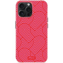 MIO iPhone 15 Pro MagSafe Plastique rigide Coque arrière - Wild Hearts