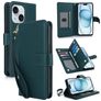 Mobigear Wallet Housse iPhone 15 Etui Porte-Monnaie - Vert