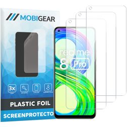 Mobigear Realme 8 Pro Protection d'écran Film - Compatible Coque (Lot de 3)