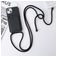 Mobigear Lanyard Card iPhone 15 Coque avec cordon en Silicone et Porte-Cartes - Noir