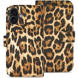 My Style Flex Wallet Housse iPhone 16 Plus Etui Porte-Monnaie - Wild Leopard