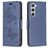 Mobigear Butterfly Housse Samsung Galaxy S24 Etui Porte-Monnaie - Bleu
