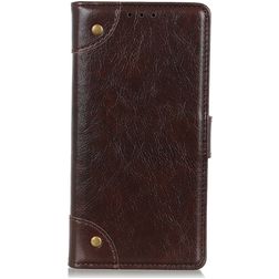 Mobigear Ranch Motorola Moto G60s Étui Portefeuille - Marron