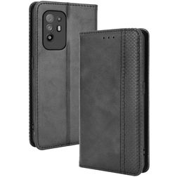 Mobigear Sensation Housse OPPO A94 5G Etui Porte-Monnaie - Noir