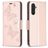 Mobigear Butterfly Housse Samsung Galaxy A24 Etui Porte-Monnaie - Rose doré