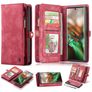 Caseme 008 Housse Samsung Galaxy Note 10 Plus Etui avec Coque Détachable Porte-Monnaie - Rouge