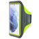 Mobiparts Comfort Fit Brassard Téléphone Samsung Galaxy S21 Brassard Coque de Sport en Neoprène - Neon Green