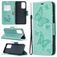 Mobigear Butterfly Housse Samsung Galaxy A52 Etui Porte-Monnaie - Turquoise