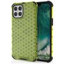 Mobigear Honeycomb iPhone 12 Mini Plastique rigide Coque arrière Antichoc - Vert