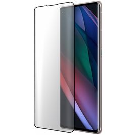 Mobiparts Curved OPPO Find X3 Neo Verre trempé Protection d'écran - Compatible Coque - Noir