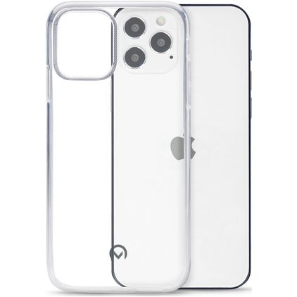 Mobilize Gelly Coque Transparente iPhone 12 Coque arrière en TPU Souple - Transparent