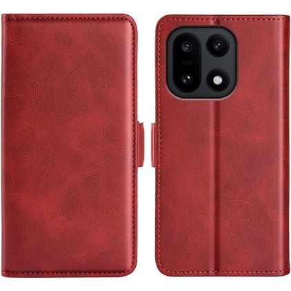 Mobigear Slim Magnet Housse OnePlus 15 Etui Porte-Monnaie - Rouge