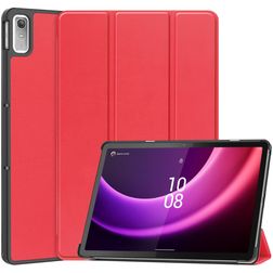 Mobigear Tri-Fold Coque Lenovo Tab P11 Gen 2 Etui - Rouge