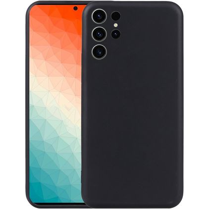 Mobigear Colors Samsung Galaxy S24 Ultra TPU souple Coque arrière - Noir