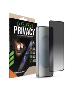 Striker Xtreme Impact Privacy Samsung Galaxy S24 Verre trempé Protection d'écran Confidentialité - Compatible Coque - Noir