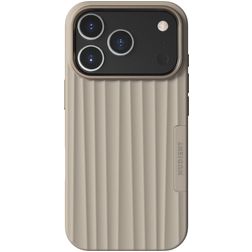 Nudient Bold Coque iPhone 17 Pro MagSafe Coque arrière Rigide - Linen Beige