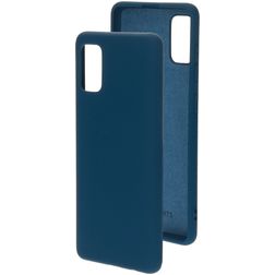 Mobiparts Samsung Galaxy A41 Silicone Coque arrière - Blueberry Blue