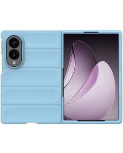 Mobigear Bumpy Coque Samsung Galaxy Z Fold 8 Coque arrière en TPU Souple - Bleu