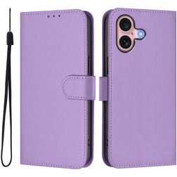 Mobigear Urban Wallet Housse iPhone 16 Etui Porte-Monnaie - Violet