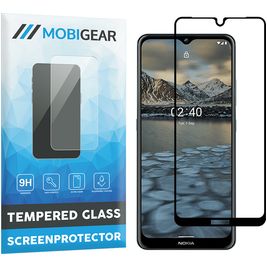 Mobigear Premium Nokia 2.4 Verre trempé Protection d'écran - Compatible Coque - Noir