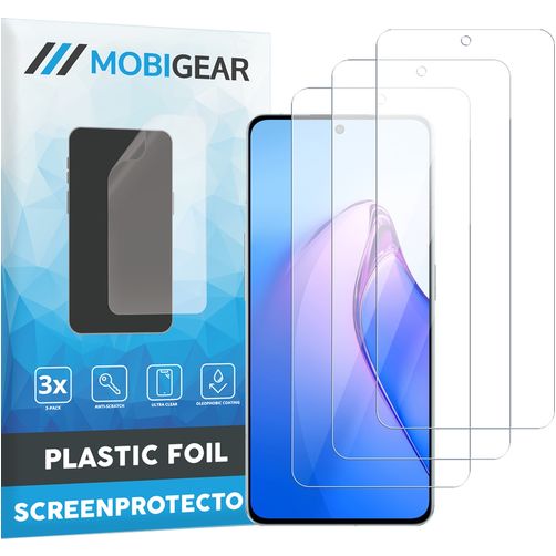 Mobigear OPPO Reno 8 Protection d'écran Film - Compatible coque (Lot de 3)